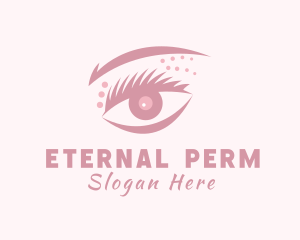 Woman Eyelash Cosmetics logo design