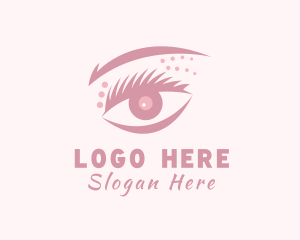 Makeup - Woman Eyelash Cosmetics logo design