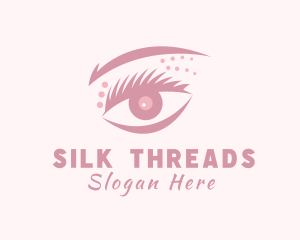 Woman Eyelash Cosmetics logo design