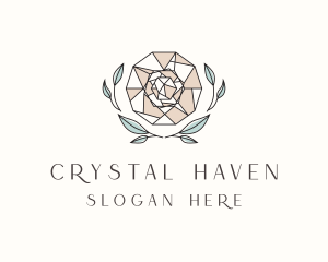 Gemstone Crystal Jewelry logo design