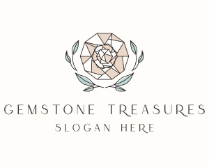 Gemstone Crystal Jewelry logo design