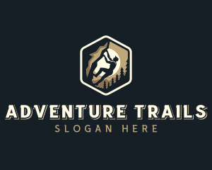 Mountain Rock Climbing logo design