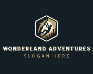 Mountain Rock Climbing logo design