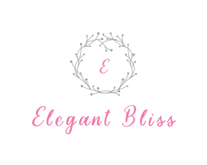 Emblem - Plant Twig Wreath logo design