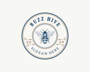 Bee Apiary Honey logo design