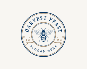 Bee Apiary Honey logo design