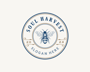 Bee Apiary Honey logo design