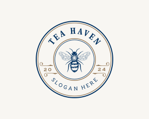 Bee Apiary Honey logo design