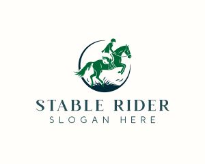 Horseman - Equestrian Horse Race logo design