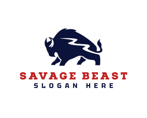 Wild Beast Bison logo design