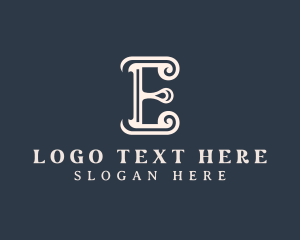 Letter E - Fashion Designer Studio logo design