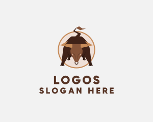 Rodeo Bull Horn Logo