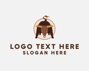 Rodeo Bull Horn Logo