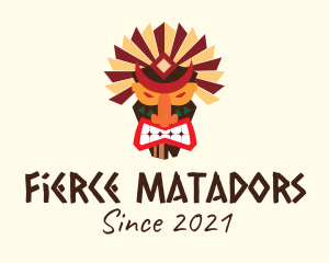 Fierce Tiki Mask logo design