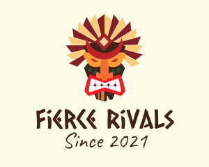 Fierce Tiki Mask logo design