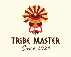 Chieftain - Fierce Tiki Mask logo design