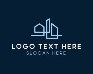 Linear - Real Estate Property logo design