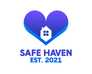 Heart Shelter House  logo design