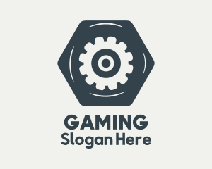 Industrial Hexagon Gear Logo