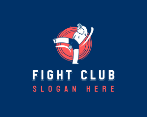 Combat Fighter Athlete logo design