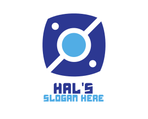 Photo Editor - Blue High Tech Surveillance logo design