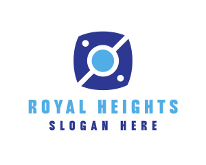 Blue High Tech Surveillance logo design