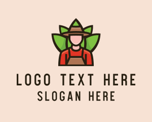 Vegan - Garden Farmer Landscaping logo design
