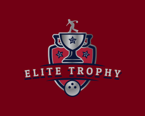 Trophy - Bowling Champion Trophy logo design