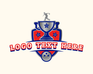 Trophy - Bowling Champion Trophy logo design