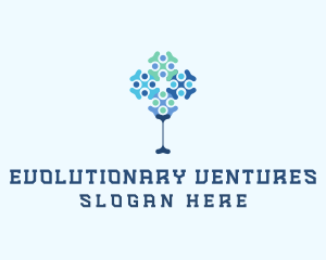 Molecule Tree Tech Venture logo design