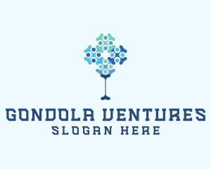 Molecule Tree Tech Venture logo design