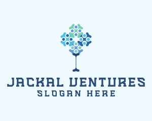 Molecule Tree Tech Venture logo design