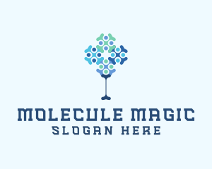 Molecule Tree Tech Venture logo design