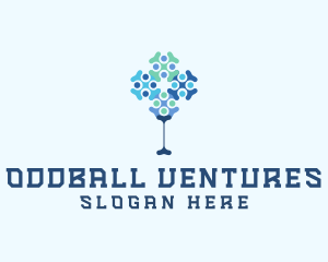 Molecule Tree Tech Venture logo design