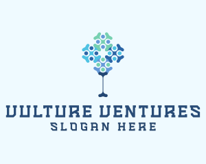 Molecule Tree Tech Venture logo design