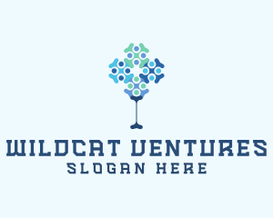 Molecule Tree Tech Venture logo design