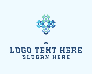App - Molecule Tree Tech Venture logo design