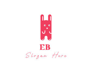 Bunny - Cute Rabbit Cartoon logo design