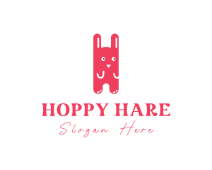 Cute Rabbit Cartoon logo design