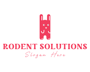 Cute Rabbit Cartoon logo design