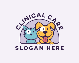 Kitten & Dog Pet Care logo design