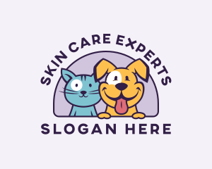 Kitten & Dog Pet Care logo design