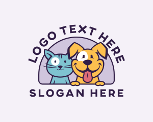 Pet Care - Kitten & Dog Pet Care logo design