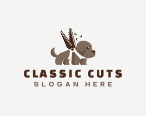 Dog Grooming Scissors logo design