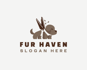 Fur - Dog Grooming Scissors logo design