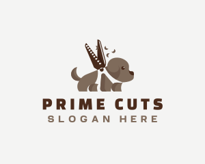 Dog Grooming Scissors logo design