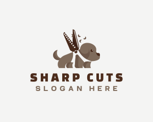 Cut - Dog Grooming Scissors logo design