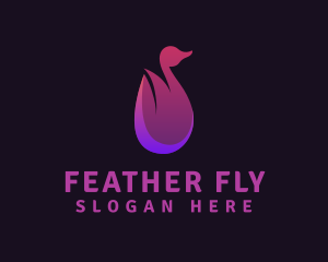 Avian Bird Wings logo design