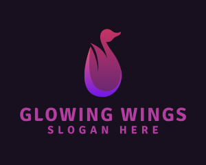 Avian Bird Wings logo design