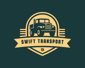 Trucking Cargo Transport logo design